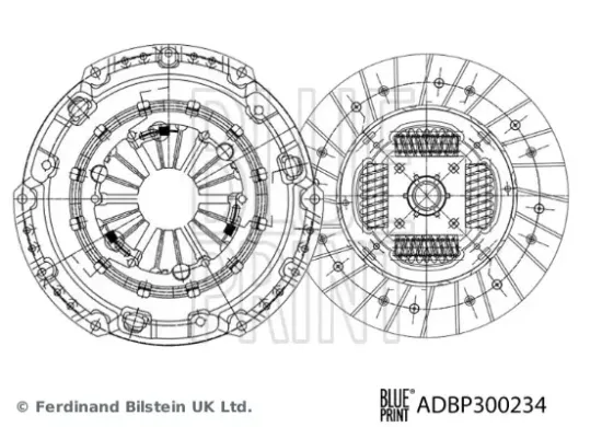Kupplungssatz BLUE PRINT ADBP300234 Bild Kupplungssatz BLUE PRINT ADBP300234