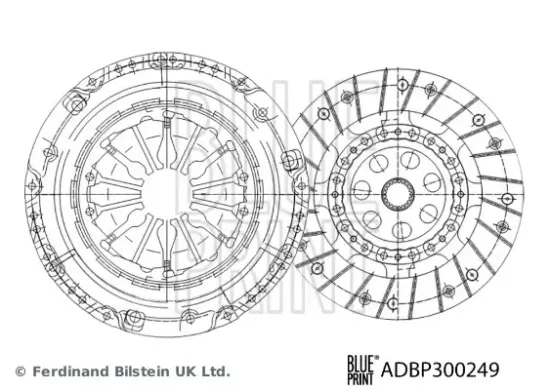 Kupplungssatz BLUE PRINT ADBP300249 Bild Kupplungssatz BLUE PRINT ADBP300249