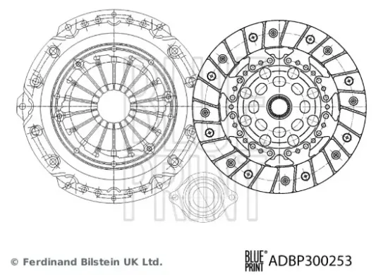 Kupplungssatz BLUE PRINT ADBP300253 Bild Kupplungssatz BLUE PRINT ADBP300253
