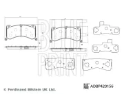 Bremsbelagsatz, Scheibenbremse Vorderachse BLUE PRINT ADBP420156