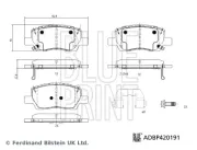Bremsscheibe Vorderachse BLUE PRINT ADBP430119