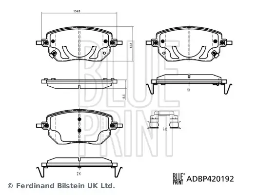 Bremsscheibe Vorderachse BLUE PRINT ADBP430119 Bild Bremsscheibe Vorderachse BLUE PRINT ADBP430119