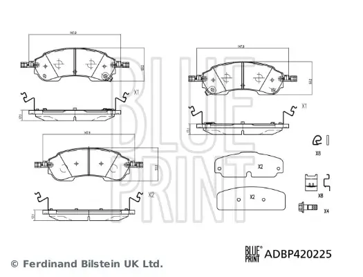 Bremsscheibe Hinterachse BLUE PRINT ADBP430139 Bild Bremsscheibe Hinterachse BLUE PRINT ADBP430139