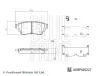 Bremsbelagsatz, Scheibenbremse Hinterachse BLUE PRINT ADBP420227