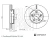 Bremsscheibe Vorderachse BLUE PRINT ADBP430029 Bild Bremsscheibe Vorderachse BLUE PRINT ADBP430029