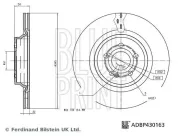 Bremsscheibe BLUE PRINT ADBP430163