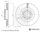 Bremsscheibe Vorderachse BLUE PRINT ADBP430165