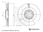 Bremsscheibe Vorderachse BLUE PRINT ADBP430203