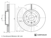 Bremsscheibe Vorderachse BLUE PRINT ADBP430229