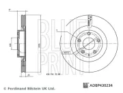 Bremsscheibe Vorderachse BLUE PRINT ADBP430234
