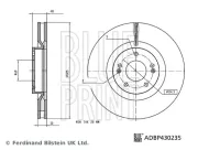 Bremsscheibe Vorderachse BLUE PRINT ADBP430235