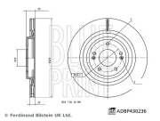Bremsscheibe Hinterachse BLUE PRINT ADBP430236