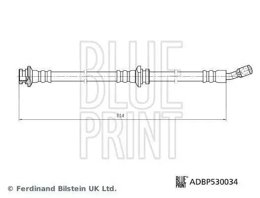 Bremsschlauch Vorderachse rechts BLUE PRINT ADBP530034 Bild Bremsschlauch Vorderachse rechts BLUE PRINT ADBP530034