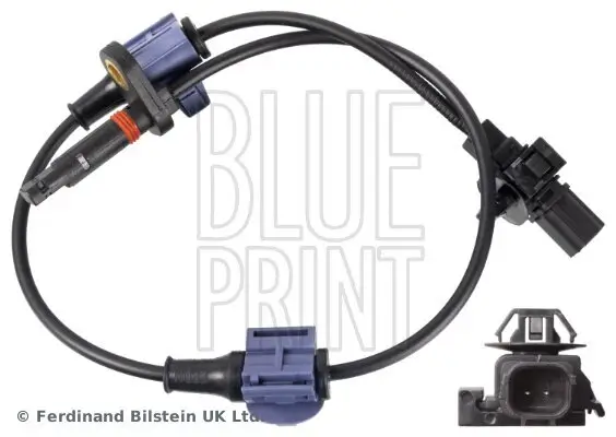 Sensor, Raddrehzahl Hinterachse links BLUE PRINT ADBP710040