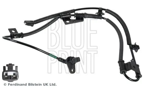 Sensor, Raddrehzahl Vorderachse links BLUE PRINT ADBP710084