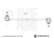 Stange/Strebe, Stabilisator Vorderachse links Vorderachse rechts BLUE PRINT ADBP850024