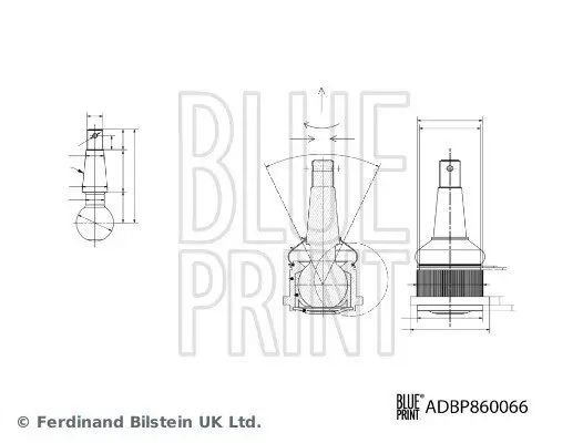 Trag-/Führungsgelenk Vorderachse links Vorderachse rechts BLUE PRINT ADBP860066 Bild Trag-/Führungsgelenk Vorderachse links Vorderachse rechts BLUE PRINT ADBP860066