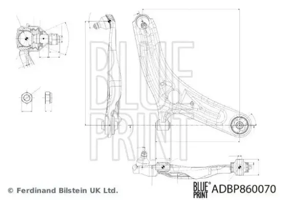 Lenker, Radaufhängung BLUE PRINT ADBP860070 Bild Lenker, Radaufhängung BLUE PRINT ADBP860070