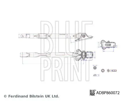 Lenker, Radaufhängung Hinterachse rechts unten BLUE PRINT ADBP860072 Bild Lenker, Radaufhängung Hinterachse rechts unten BLUE PRINT ADBP860072