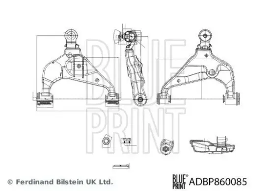 Lenker, Radaufhängung Vorderachse links unten BLUE PRINT ADBP860085 Bild Lenker, Radaufhängung Vorderachse links unten BLUE PRINT ADBP860085