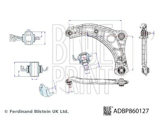 Lenker, Radaufhängung BLUE PRINT ADBP860127 Bild Lenker, Radaufhängung BLUE PRINT ADBP860127