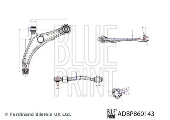 Lenker, Radaufhängung Vorderachse links BLUE PRINT ADBP860143 Bild Lenker, Radaufhängung Vorderachse links BLUE PRINT ADBP860143
