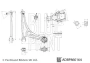 Lenker, Radaufhängung BLUE PRINT ADBP860164