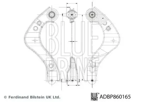 Lenker, Radaufhängung Hinterachse rechts oben BLUE PRINT ADBP860165 Bild Lenker, Radaufhängung Hinterachse rechts oben BLUE PRINT ADBP860165