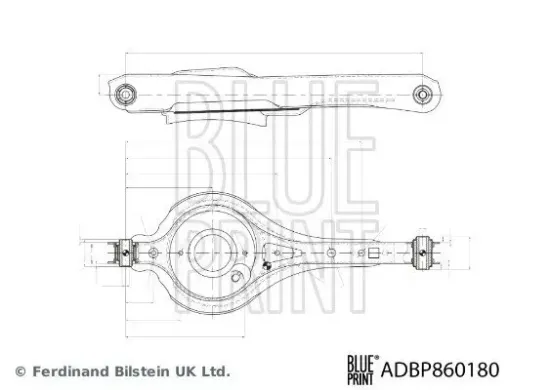 Lenker, Radaufhängung Hinterachse links Hinterachse rechts außen BLUE PRINT ADBP860180 Bild Lenker, Radaufhängung Hinterachse links Hinterachse rechts außen BLUE PRINT ADBP860180