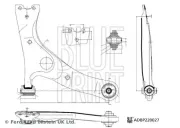 Lenker, Radaufhängung Vorderachse rechts BLUE PRINT ADBP860200