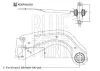 Lenker, Radaufhängung Hinterachse links Mitte BLUE PRINT ADBP860203 Bild Lenker, Radaufhängung Hinterachse links Mitte BLUE PRINT ADBP860203