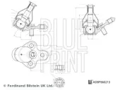 Trag-/Führungsgelenk Vorderachse links Vorderachse rechts BLUE PRINT ADBP860213