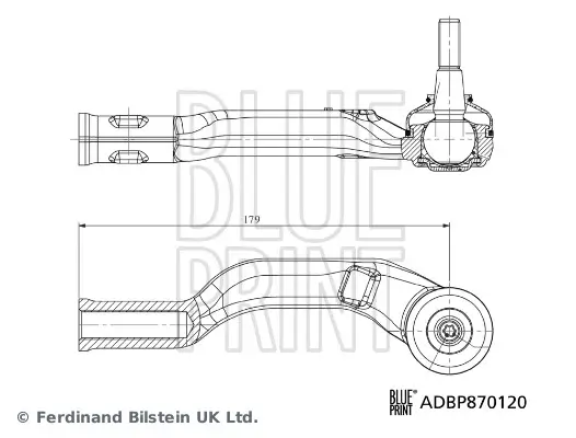 Spurstangenkopf Vorderachse rechts BLUE PRINT ADBP870120 Bild Spurstangenkopf Vorderachse rechts BLUE PRINT ADBP870120