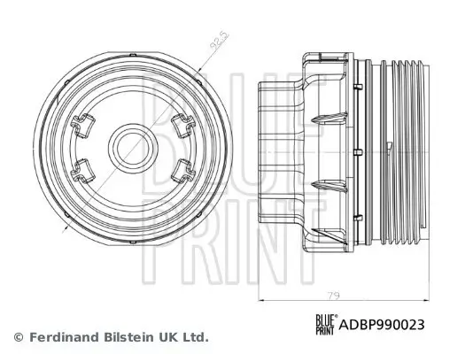 Deckel, Ölfiltergehäuse BLUE PRINT ADBP990023 Bild Deckel, Ölfiltergehäuse BLUE PRINT ADBP990023
