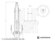 Deckel, Ölfiltergehäuse BLUE PRINT ADBP990048