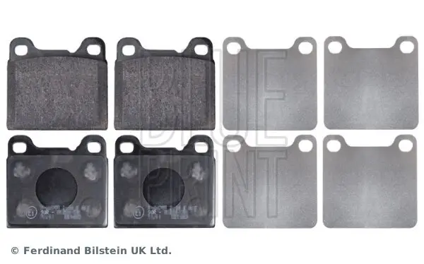 Bremsbelagsatz, Scheibenbremse Hinterachse BLUE PRINT ADF124228