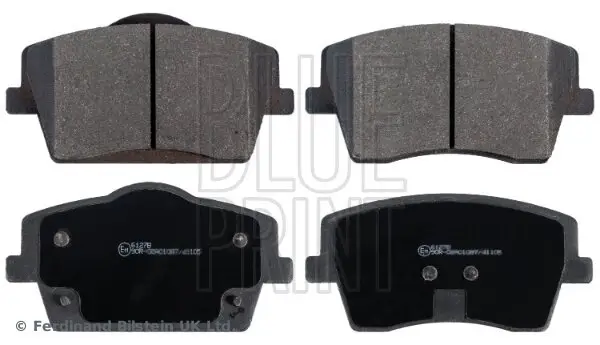 Bremsbelagsatz, Scheibenbremse Vorderachse BLUE PRINT ADF124231