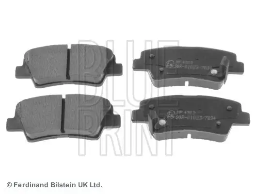 Bremsbelagsatz, Scheibenbremse Hinterachse BLUE PRINT ADG042100