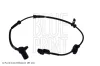 Sensor, Raddrehzahl Vorderachse links BLUE PRINT ADG07116 Bild Sensor, Raddrehzahl Vorderachse links BLUE PRINT ADG07116