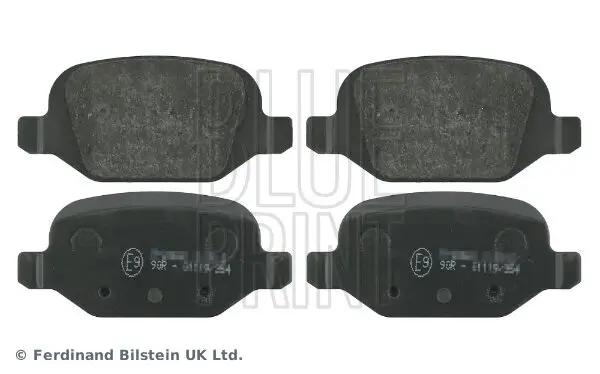 Bremsbelagsatz, Scheibenbremse Hinterachse BLUE PRINT ADL144205
