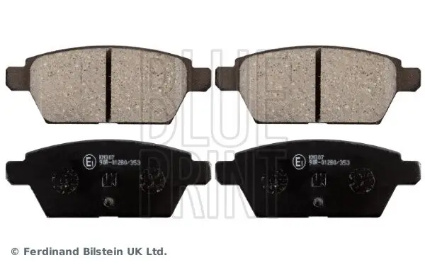 Bremsbelagsatz, Scheibenbremse Hinterachse BLUE PRINT ADM54288
