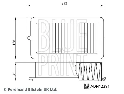 Luftfilter BLUE PRINT ADN12291 Bild Luftfilter BLUE PRINT ADN12291