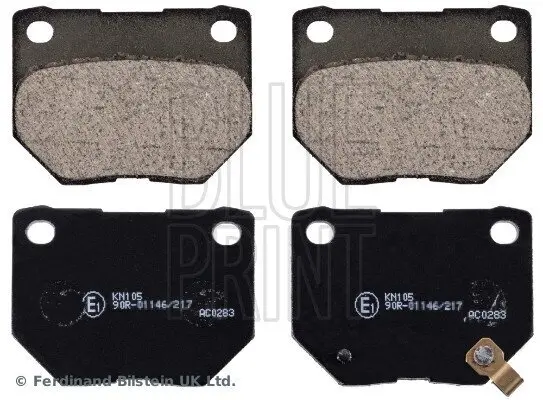 Bremsbelagsatz, Scheibenbremse Hinterachse BLUE PRINT ADS74227