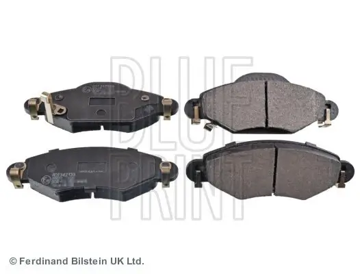 Bremsbelagsatz, Scheibenbremse Vorderachse BLUE PRINT ADT342139