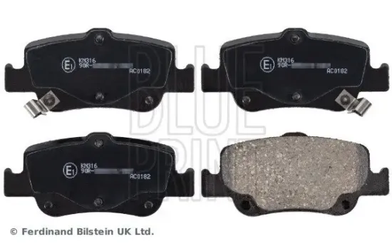 Bremsbelagsatz, Scheibenbremse Hinterachse BLUE PRINT ADT342173 Bild Bremsbelagsatz, Scheibenbremse Hinterachse BLUE PRINT ADT342173