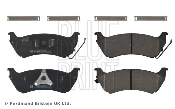Bremsbelagsatz, Scheibenbremse Hinterachse BLUE PRINT ADU174275