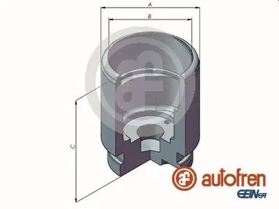 Kolben, Bremssattel Hinterachse AUTOFREN SEINSA D025293