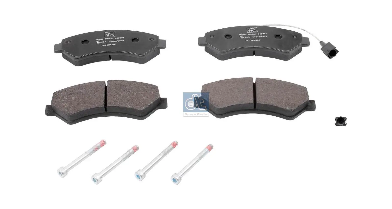 Bremsbelagsatz, Scheibenbremse Vorderachse DT Spare Parts 12.93101