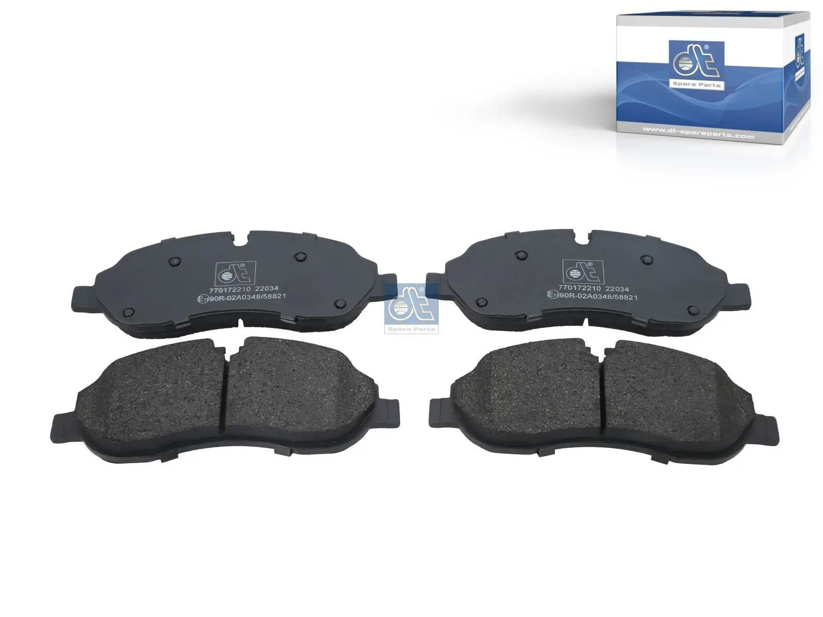 Bremsbelagsatz, Scheibenbremse Vorderachse DT Spare Parts 12.93107