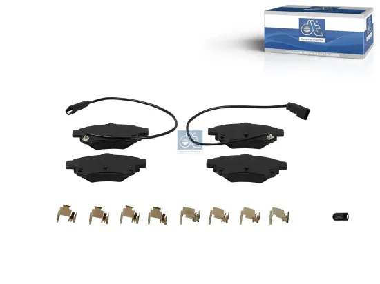 Bremsbelagsatz, Scheibenbremse Hinterachse DT Spare Parts 13.93102 Bild Bremsbelagsatz, Scheibenbremse Hinterachse DT Spare Parts 13.93102